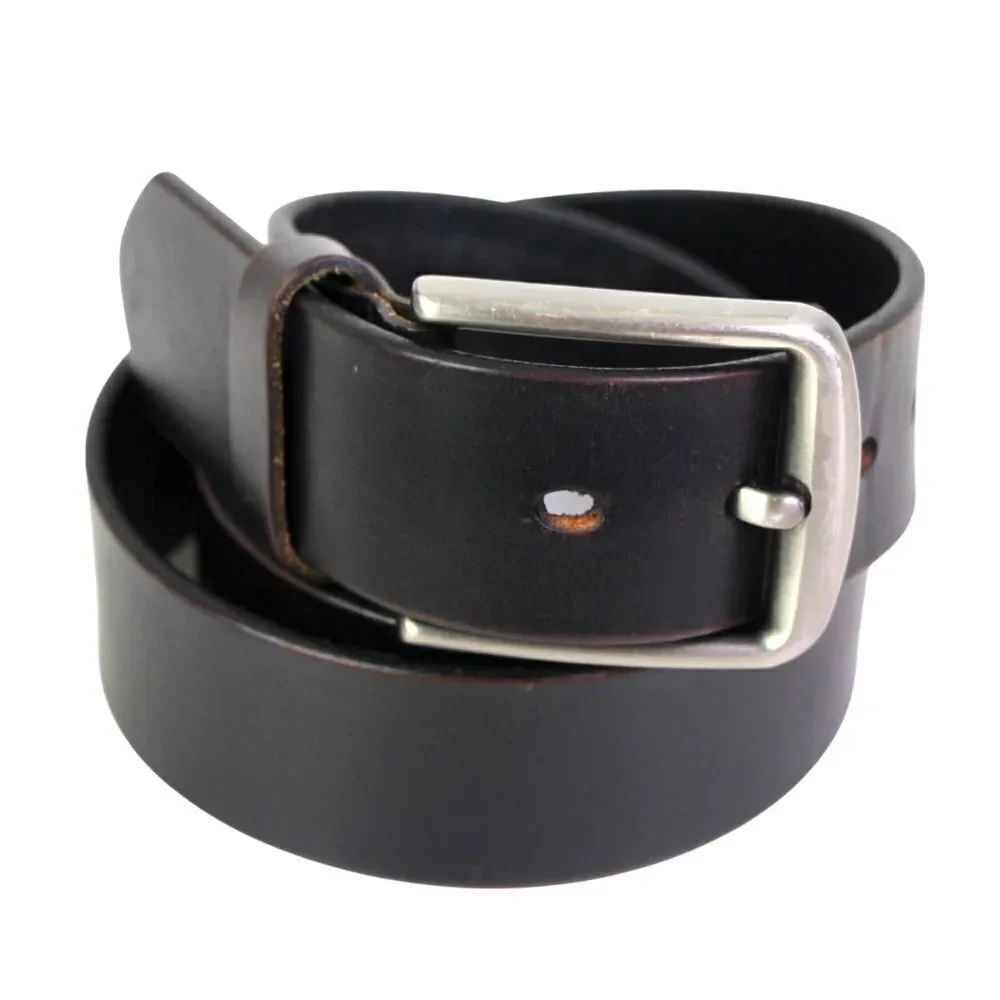 Bullko BLACK GENUINE LEATHER 1 3/8